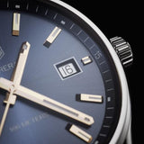 Tag Heuer Carrera Quartz Blue Dial Blue Calfskin Leather Strap Watch for Women - WAR1112.FC6391