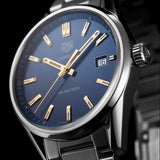 Tag Heuer Carrera Quartz Blue Dial Silver Steel Strap Watch for Women - WAR1112.BA0601