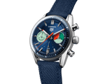 Tag Heuer Carrera Skipper Automatic Chronograph Blue Dial Blue Nylon Strap Watch for Men - CBS2213.FN6002