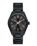 Tag Heuer Carrera Special Edition Black Dial Black Steel Strap Watch for Women - WAR1113.BA0602