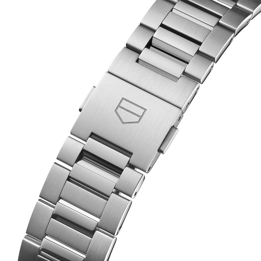 Tag Heuer Carrera Twin Time Blue Dial Silver Steel Strap Watch for Men - WBN201A.BA0640
