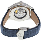 Tag Heuer Carrera Calibre 5 Automatic Blue Dial Blue Leather Strap Watch for Men - WAR201E.FC6292