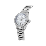 Tag Heuer Carrera Date Diamonds Mother of Pearl Dial Silver Steel Strap Watch for Women - WBN2414.BA0621