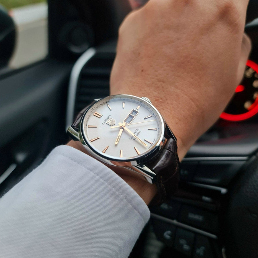 Tag Heuer Carrera White Dial Watch for Men - WAR201D.FC6291