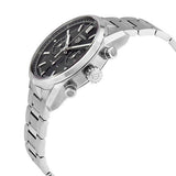 Tag Heuer Carrera Chronograph Black Dial Silver Steel Strap Watch for Men - CBN2010.BA0642