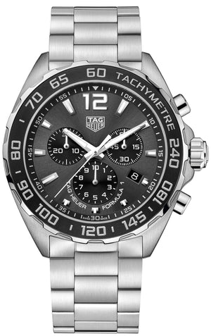 Tag Heuer Formula 1 Anthracite Dial Silver Steel Strap Watch for Men - CAZ1011.BA0842