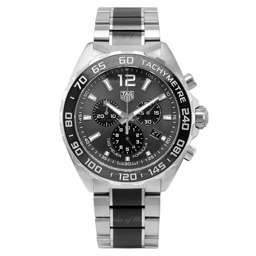 Tag Heuer Formula 1 Anthracite Dial Two Tone Steel Strap Watch For Men - CAZ1011.BA0843
