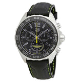 Tag Heuer Formula 1 Aston Martin Black Dial Black Leather Strap Watch for Men - CAZ101P.FC8245