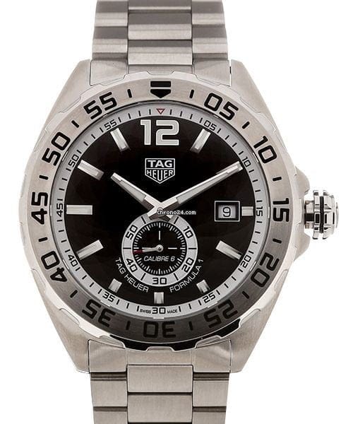 Tag Heuer Formula 1 Automatic Black Dial Silver Steel Strap Watch for Men - WAZ2012.BA0842