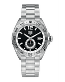 Tag Heuer Formula 1 Automatic Black Dial Silver Steel Strap Watch for Men - WAZ2012.BA0842