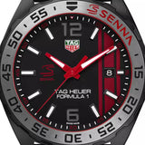 Tag Heuer Formula 1 Senna Special Edition Black Dial Two Tone Rubber Strap Watch for Men - WAZ1014.FT8027