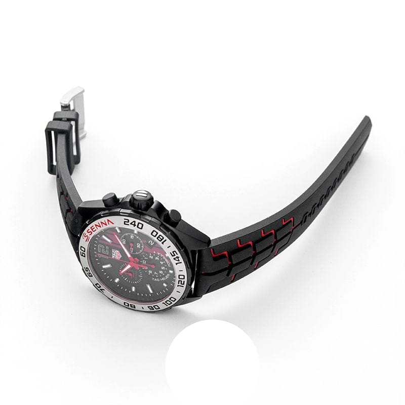 Tag Heuer Formula 1 Ayrton Senna Limited Edition Black Dial Two Tone Rubber Strap Watch for Men - CAZ1019.FT8027