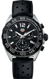 Tag Heuer Formula 1 Black Dial Black Leather Strap Watch for Men - CAZ1010.FT8024