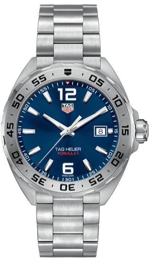Tag Heuer Formula 1 Blue Dial Silver Steel Strap Watch for Men - WAZ1118.BA0875