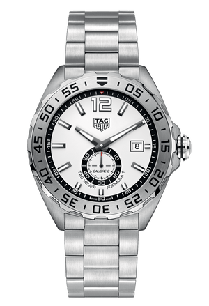 Tag Heuer Formula 1 Calibre 6 Automatic White Dial Silver Steel Strap Watch for Men - WAZ2013.BA0842