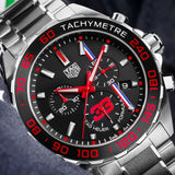 Tag Heuer Formula 1 Max Verstappen Limited Edition 43mm Grey Dial Two Tone Steel Strap Watch for Gents - CAZ101U.BA0843