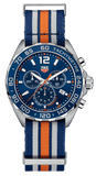 Tag Heuer Formula 1 Chronograph 43mm Blue Dial NATO Strap Watch for Men - CAZ1014.FC8196