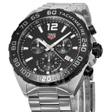 Tag Heuer Formula 1 Chronograph Black Dial Silver Steel Strap Watch for Men - CAZ1010.BA0842