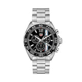 Tag Heuer Formula 1 Chronograph Black Dial Silver Steel Strap Watch for Men - CAZ101H.BA0842