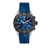 Tag Heuer Formula 1 Chronograph Blue Dial Blue Rubber Strap Watch for Men - CAZ101AV.FT8077