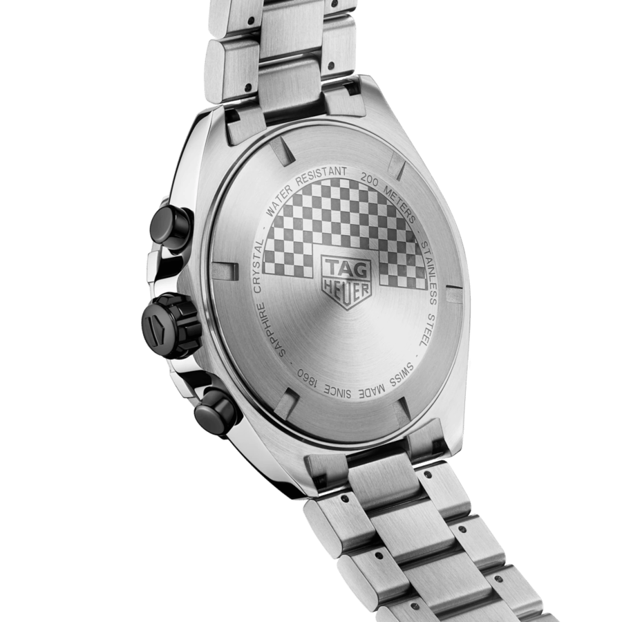 Tag Heuer Formula 1 Chronograph Ceramic Black Dial Silver Steel Strap Watch for Men - CAZ101AH.BA0842
