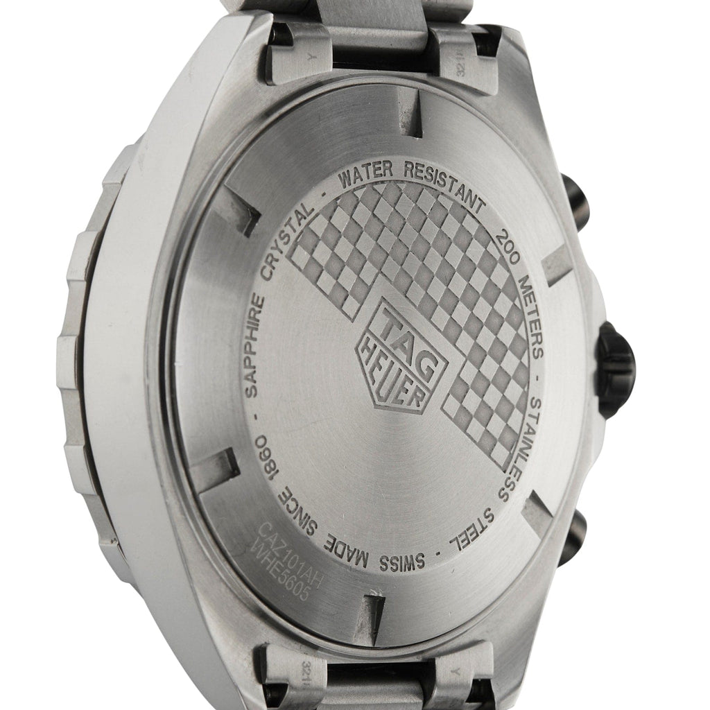 Tag Heuer Formula 1 Chronograph Ceramic Black Dial Silver Steel Strap Watch for Men - CAZ101AH.BA0842