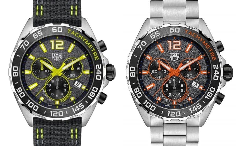Tag Heuer Formula 1 Chronograph Ceramic Black Dial Silver Steel Strap Watch for Men - CAZ101AH.BA0842
