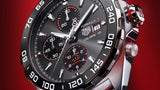 Tag Heuer Formula 1 Chronograph Senna Grey Dial Silver Steel Strap Watch for Men - CAZ201D.BA0633