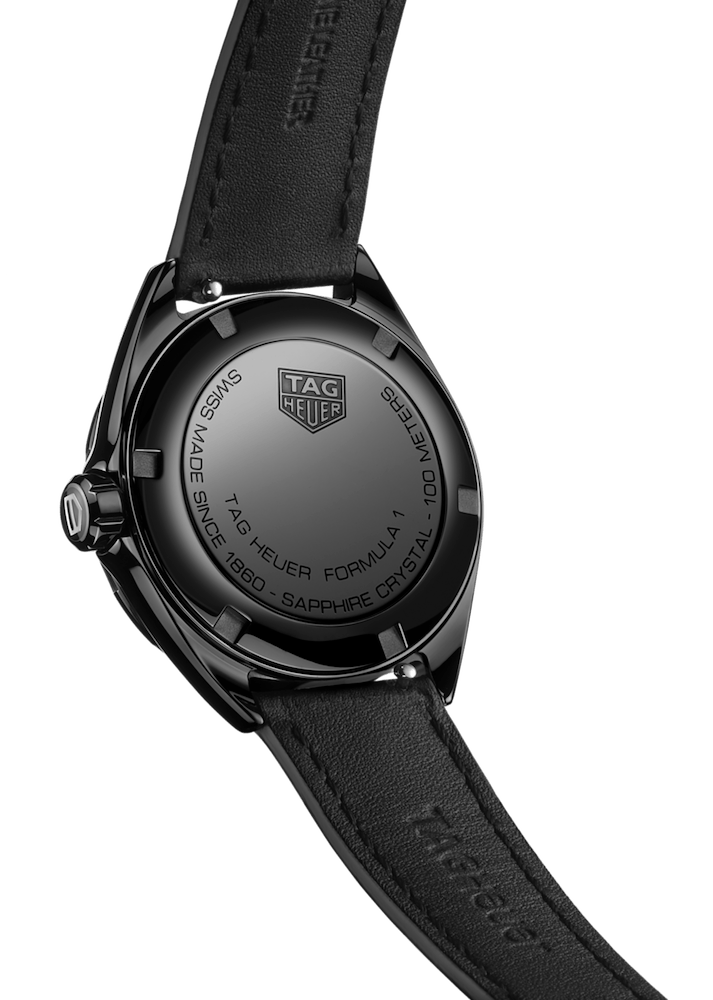 Tag Heuer Formula 1 Diamonds Black Dial Black Leather Strap Watch for Women - WBJ1417.FC8234