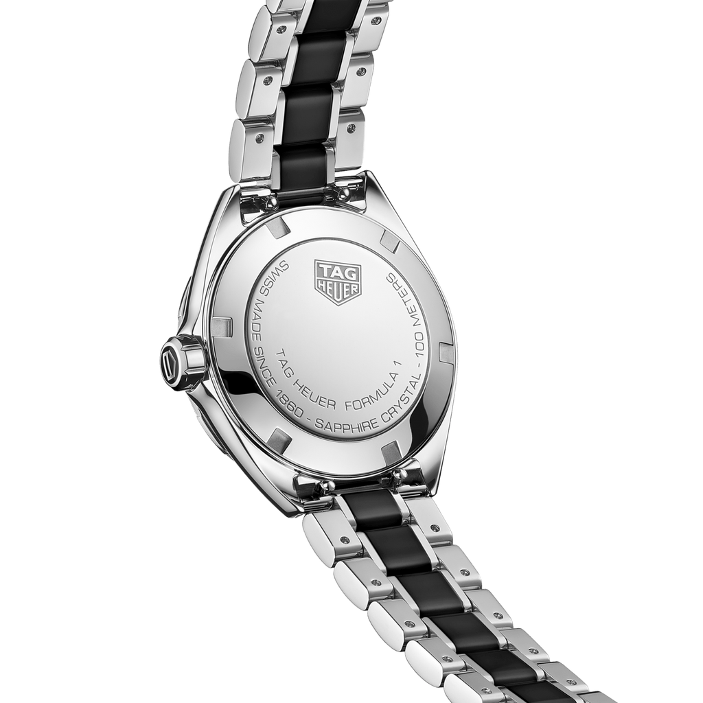 Tag Heuer Formula 1 Diamonds Black Dial Two Tone Steel Strap Watch for Women - WBJ141AB.BA0973