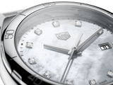 Tag Heuer Formula 1 Diamonds Mother Of Pearl White Dial Silver Steel Strap Watch for Women - WBJ1419.BA0664