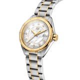 Tag Heuer Formula 1 Diamonds Mother of Pearl White Dial Two Tone Steel Strap Watch for Women - WBJ1421.BB0648