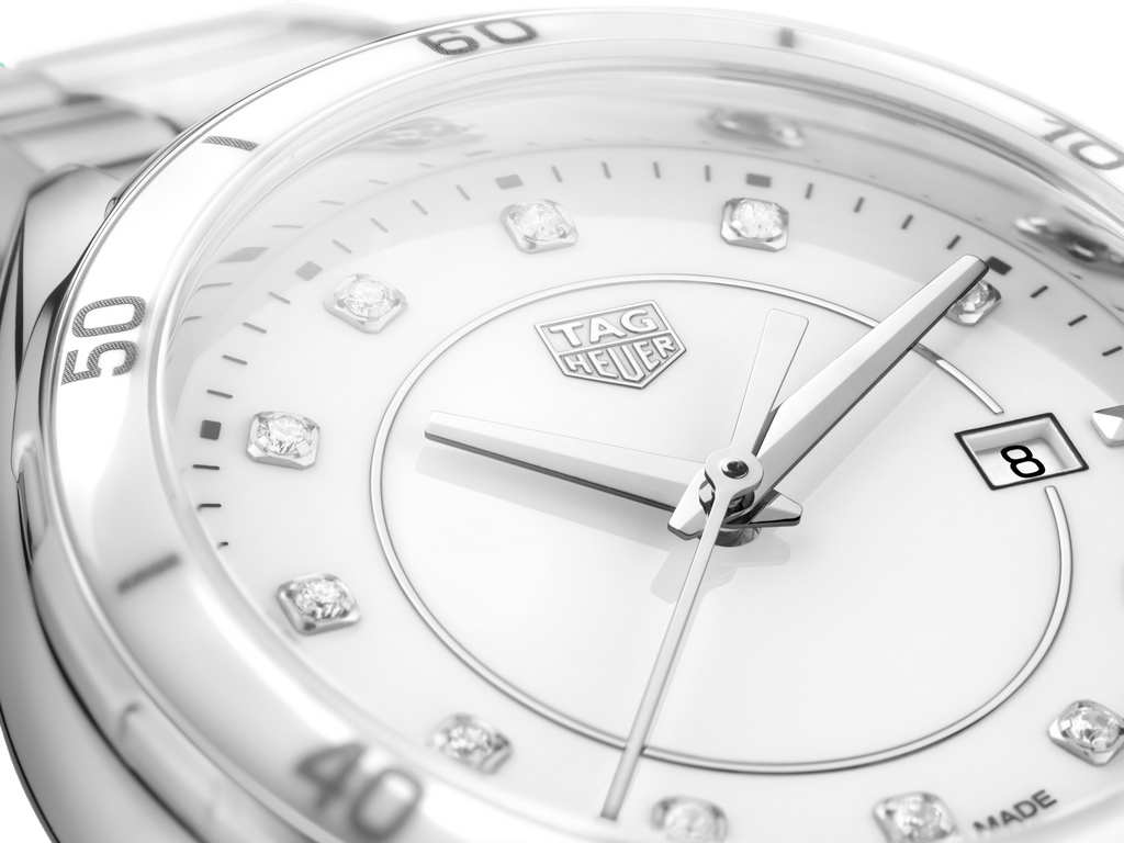 Tag Heuer Formula 1 Diamonds White Dial Two Tone Steel Strap Watch for Women - WBJ141AD.BA0974