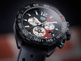 Tag Heuer Formula 1 Indy 500 Limited Edition Chronograph Black Dial Black Rubber Strap Watch for Men - CAZ101AD.FT8024