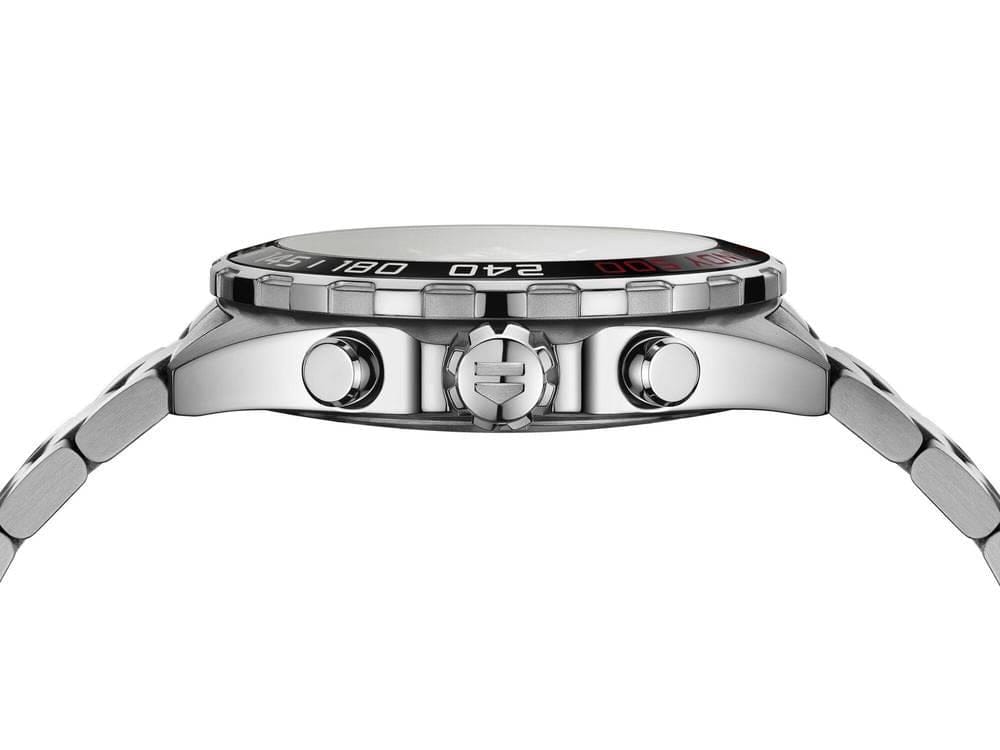 Tag Heuer Formula 1 Indy 500 Special Edition Black Dial Silver Steel Strap Watch for Men - CAZ101V.BA0842