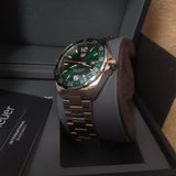 Tag Heuer Formula 1 Limited Edition Green Dial Silver Steel Strap Watch for Men - WAZ1017.BA0842