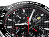 Tag Heuer Formula 1 Mario Kart Chronograph Black Dial Black Leather Strap Watch for Men - CAZ201E.FC6517