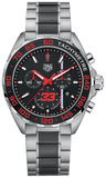 Tag Heuer Formula 1 Max Verstappen Limited Edition Grey Dial Two Tone Steel Strap Watch for Gents - CAZ101U.BA0843