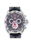 Tag Heuer Formula 1 Manchester United Special Edition Grey Dial Black Silicone Strap Watch for Men - CAZ101M.FT8024