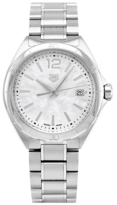 Tag Heuer Formula 1 Mother of Pearl White Dial Silver Steel Strap Watch for Women - WBJ1318.BA0666