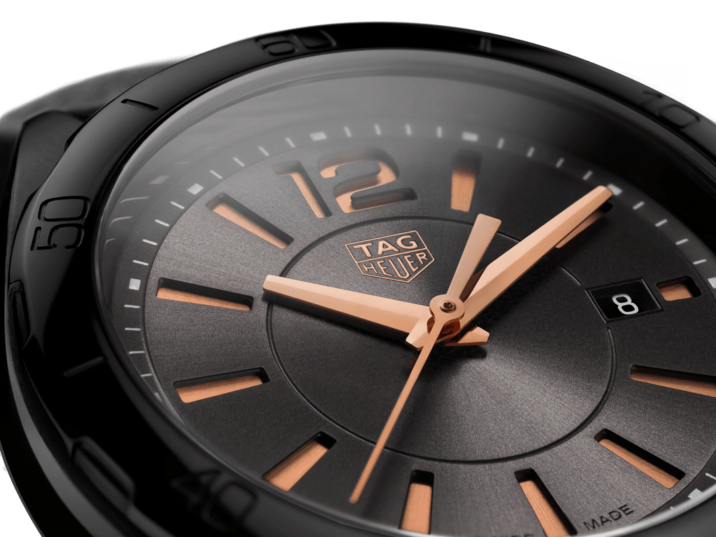 Tag Heuer Formula 1 Quartz Black Dial Black Leather Strap Watch for Women - WBJ1414.FC8234