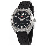 Tag Heuer Formula 1 Quartz Black Dial Black Rubber Strap Watch for Men -  WAZ1112.FT8023