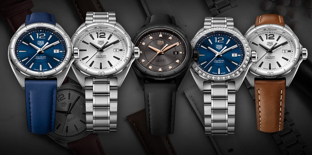 Tag Heuer Formula 1 Quartz Blue Dial Blue Leather Strap Watch for Women - WBJ1312.FC8231