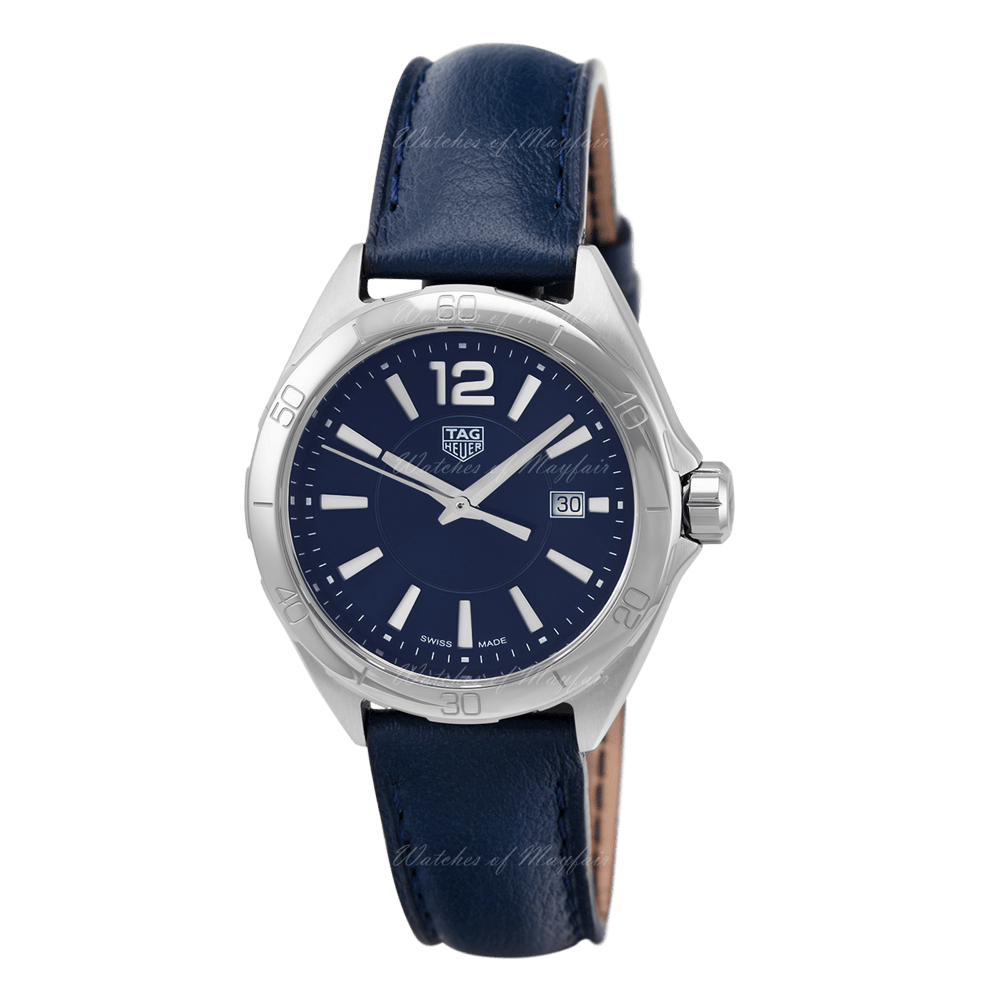 Tag Heuer Formula 1 Quartz Blue Dial Blue Leather Strap Watch for Women - WBJ1412.FC8233