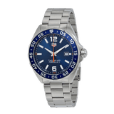 Tag Heuer Formula 1 Quartz Blue Dial Silver Steel Strap Watch for Men - WAZ1010.BA0842