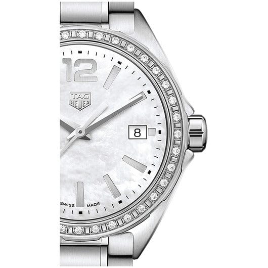 Tag Heuer Formula 1 Quartz Diamonds Mother of Pearl Dial Silver Steel Strap Watch for Women - WBJ131A.BA0666