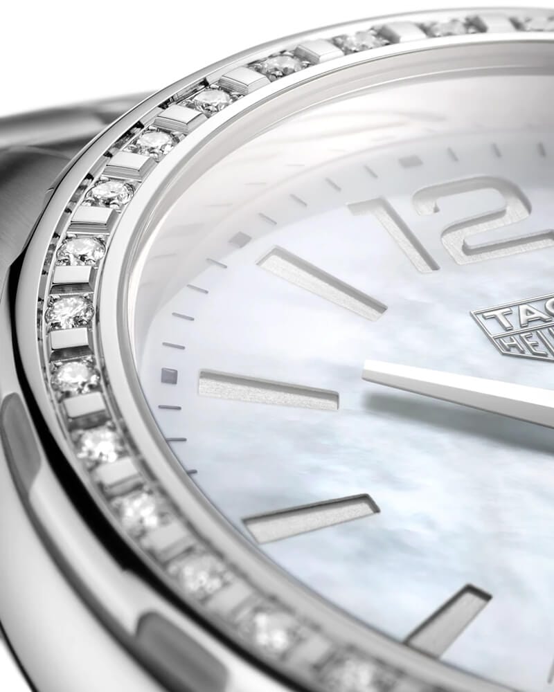 Tag Heuer Formula 1 Quartz Diamonds Mother of Pearl Dial Silver Steel Strap Watch for Women - WBJ131A.BA0666