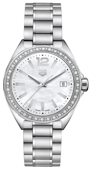 Tag Heuer Formula 1 Quartz Diamonds Mother of Pearl Dial Silver Steel Strap Watch for Women - WBJ131A.BA0666