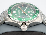 Tag Heuer Formula 1 Quartz Green Dial Silver Steel Strap Watch for Men - WAZ1017.BA0842