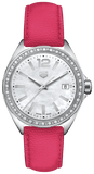 Tag Heuer Formula 1 Quartz Mother of Pearl Dial Pink Leather Strap Watch for Women - WBJ131A.FC8252